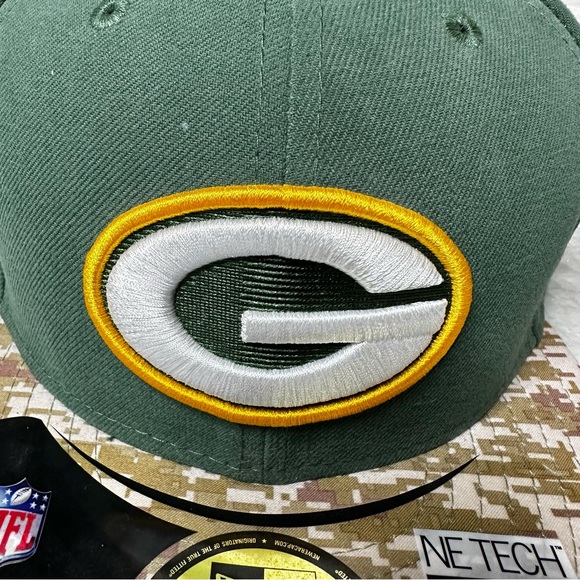NWT New Era Green Bay Packers NFL Salute to Service Fitted Cap Men’s 7 1/8 - Picture 5 of 11